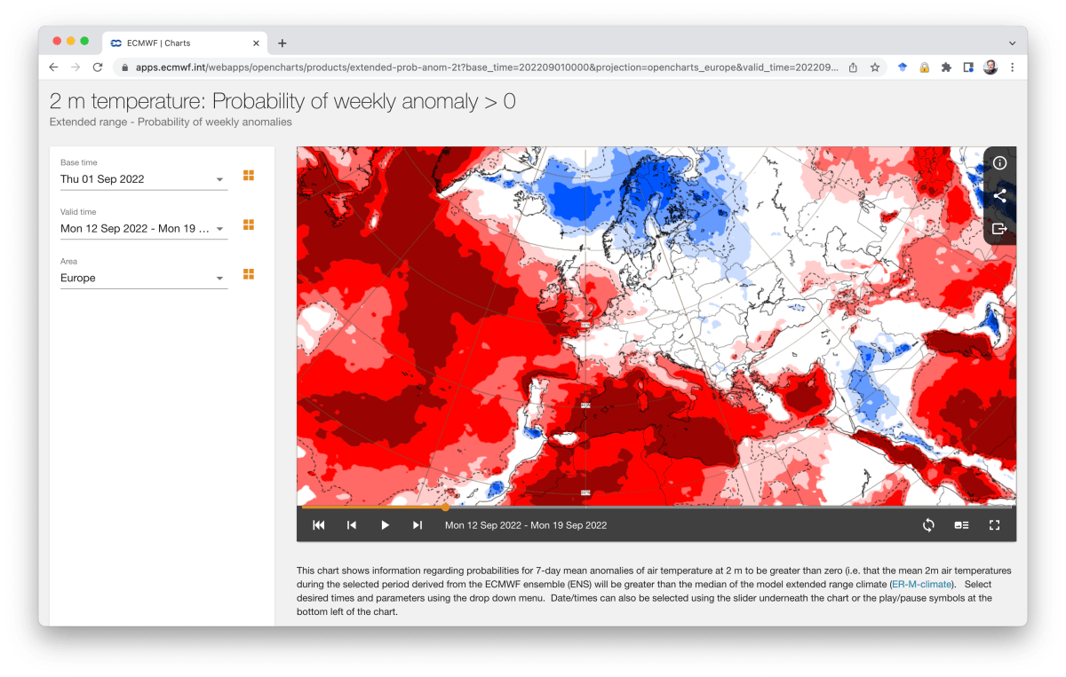 Oppdatert varsel for september&nbsp;2022