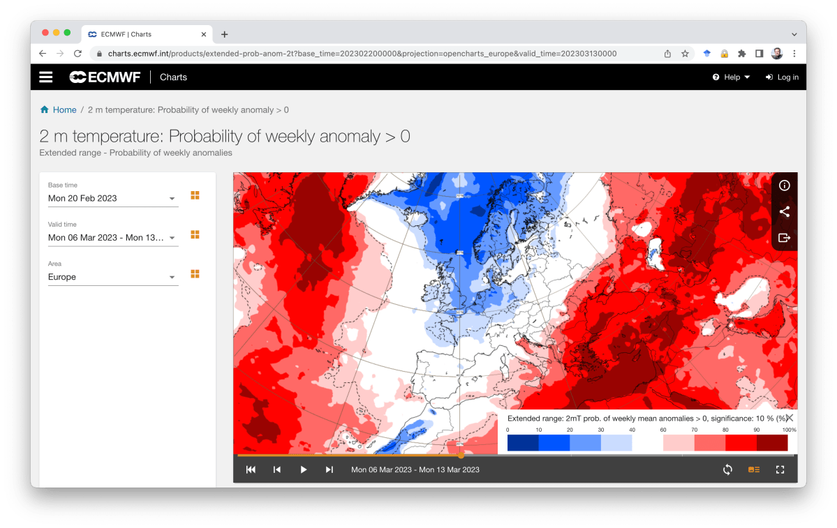 Prognoser for mars 2023: mulighet for&nbsp;kuldeperiode